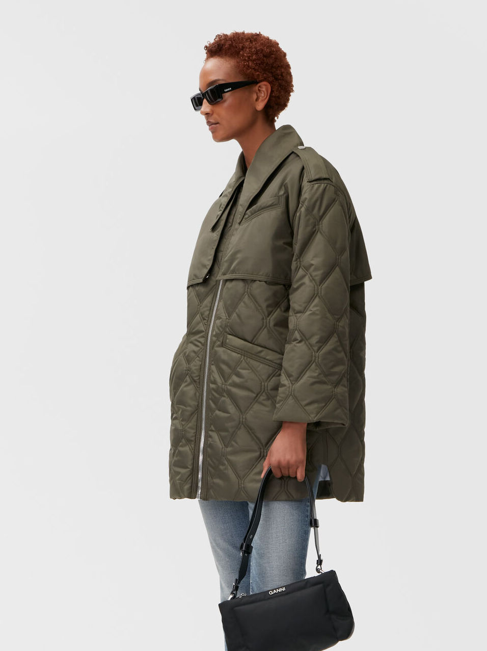ganni ripstop viscose
