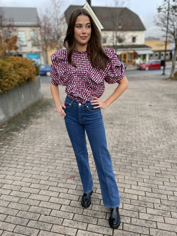 Tomorrow Denim Brown Straight Jeans Wash Bilbao Fine jeans med